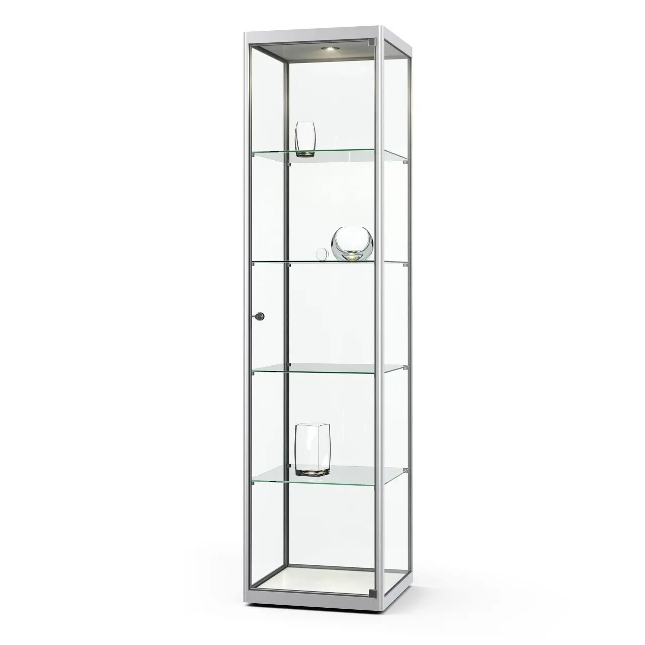 Säulenvitrine Versus